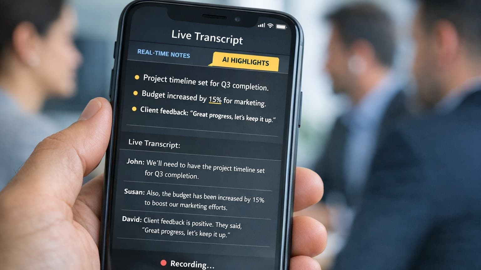 AI Analyzes in Real-Time